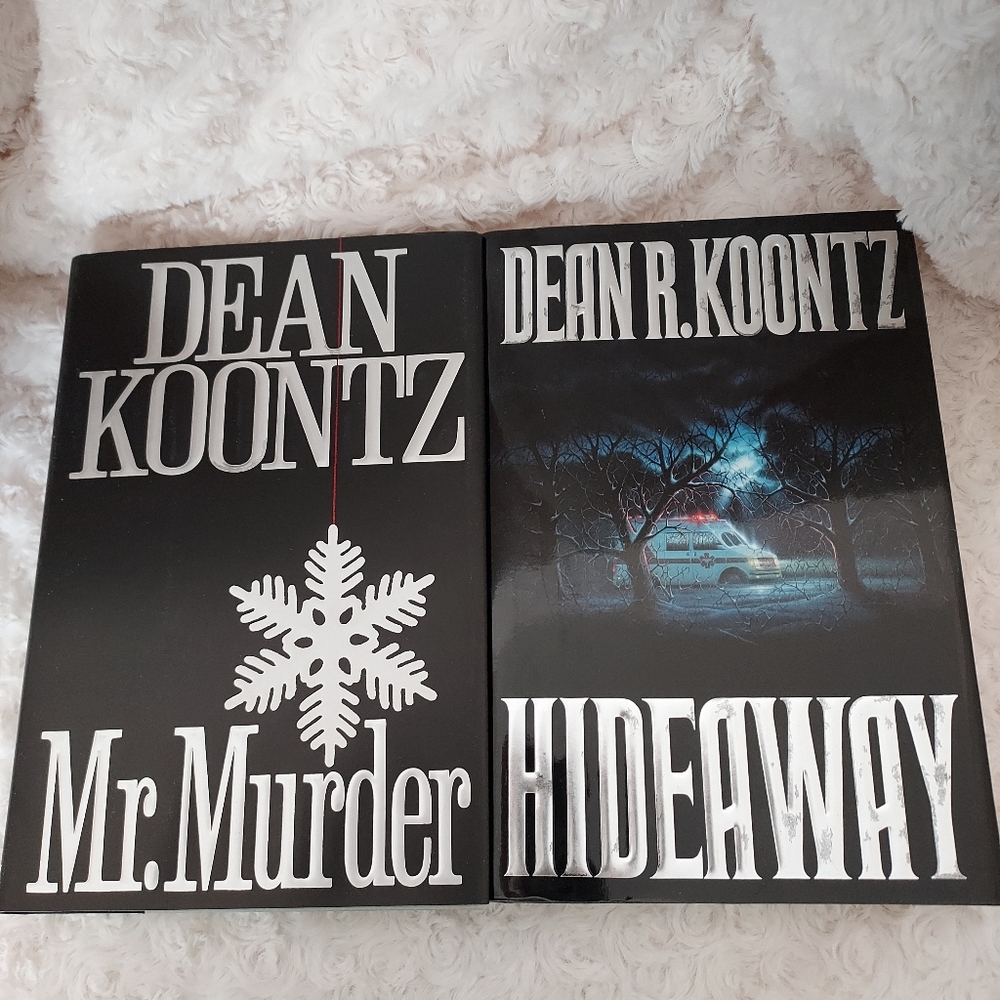 Dean Koontz Hard Cover Mystery Thriller Books bundle 2 in lot Library Reading